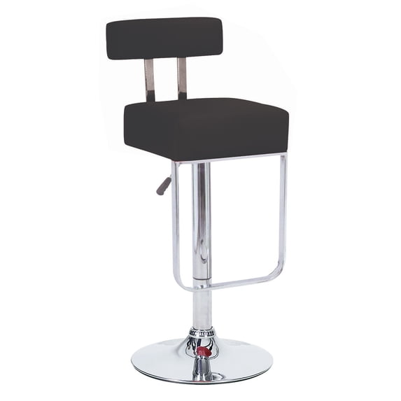 Set of 4 Modern Home Blok Contemporary Adjustable Height Counter/Bar Stool (Black Licorice)