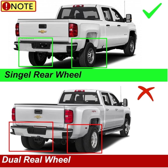 Set of 4 Mud Flaps Splash Guards for 2014-2018 Chevy Silverado 1500 2500 HD 3500 HD Black