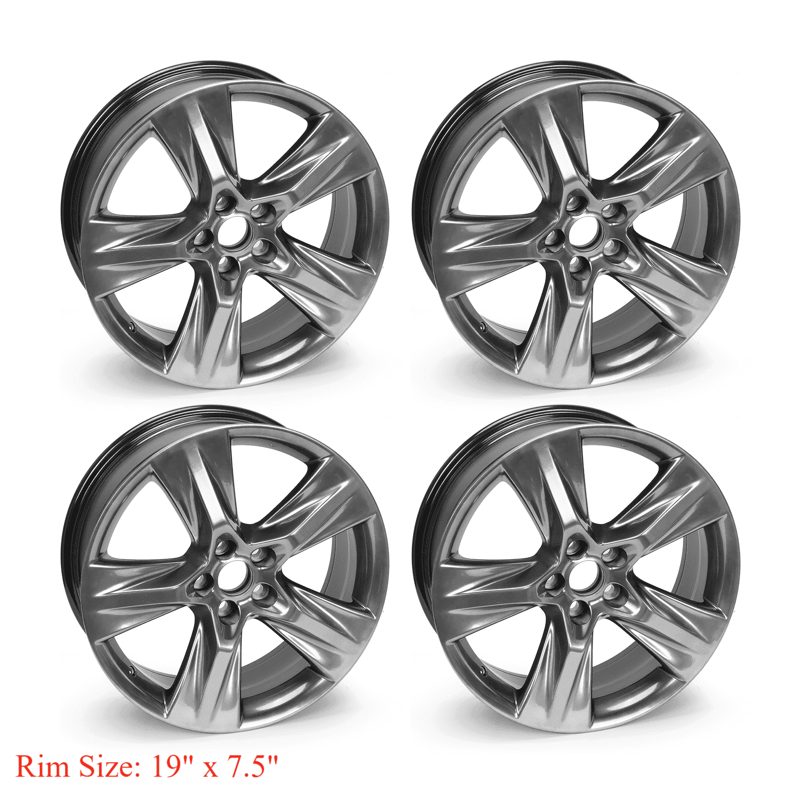 2014-2019 Toyota Highlander 75163 Wheel 19 x 7-1/2 Rim Platinum Clad 2014-2019 Toyota Highlander 75163 Wheel 19 x 7-1/2 Rim Platinum Clad