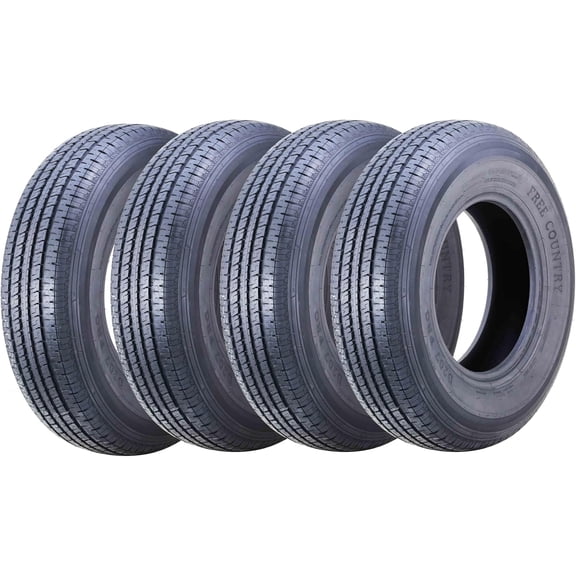 Free Country Trailer Tires ST235/80R16 Radial 10PR Load Range E w/Side Scuff Guard, Set of 4