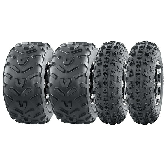 Set of 4 New Sport ATV Tires AT 23x7-10 Front & 22x11-10 Rear /6PR -10063/10252