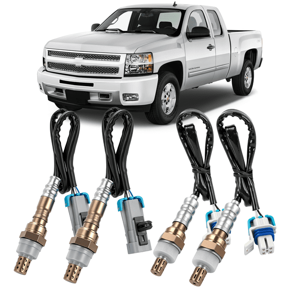 Set of 4 Oxygen Sensor for 2007-2013 Chevrolet Silverado 1500 & GMC Sierra 1500