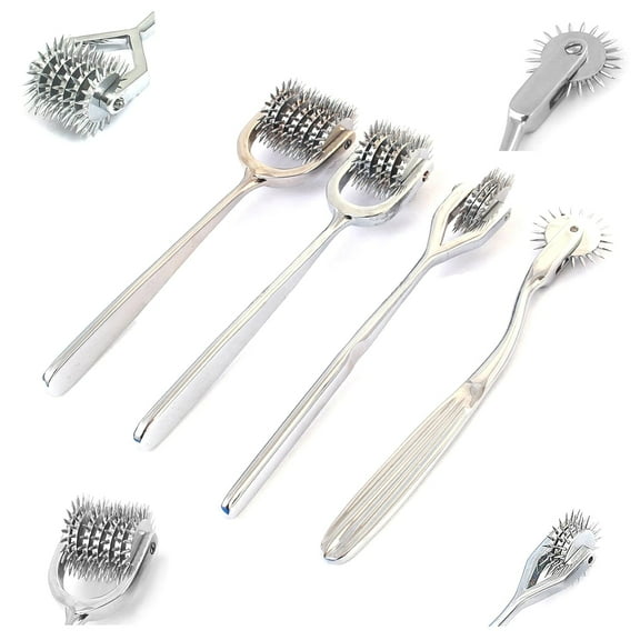 Set of 4 Pcs Diagnostic Wartenberg Sensory Pinwheel Pin Wheel 1, 3, 5, 7 Head (ODONTOMED2011 Brand)