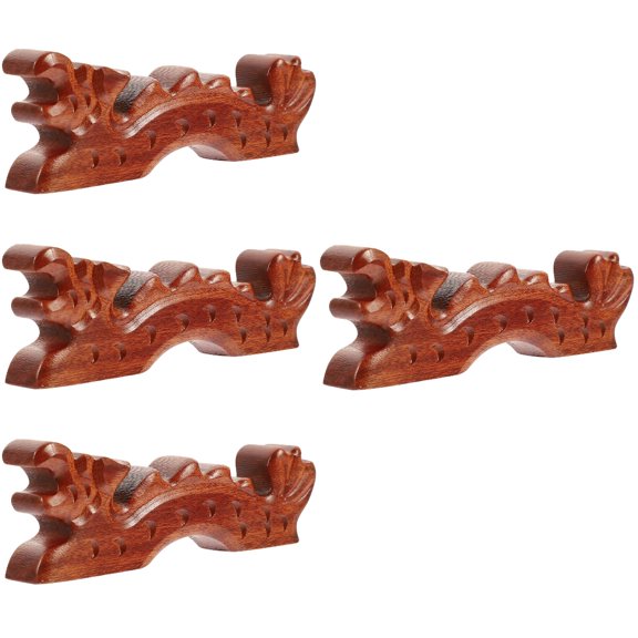 Set of 4 Pen Rest Elegant Holder Artists Brush Rack Organizer Red