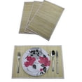 thumbnail image 1 of Set of 4 Piece Environmental Friendly Bamboo Table Placemats Natural, 1 of 5