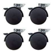 Set of 4 Pcs Furniture Swivel Caster / Wheel Replacement Part for Chair/table/padestal Dia 1.5 inches with brake