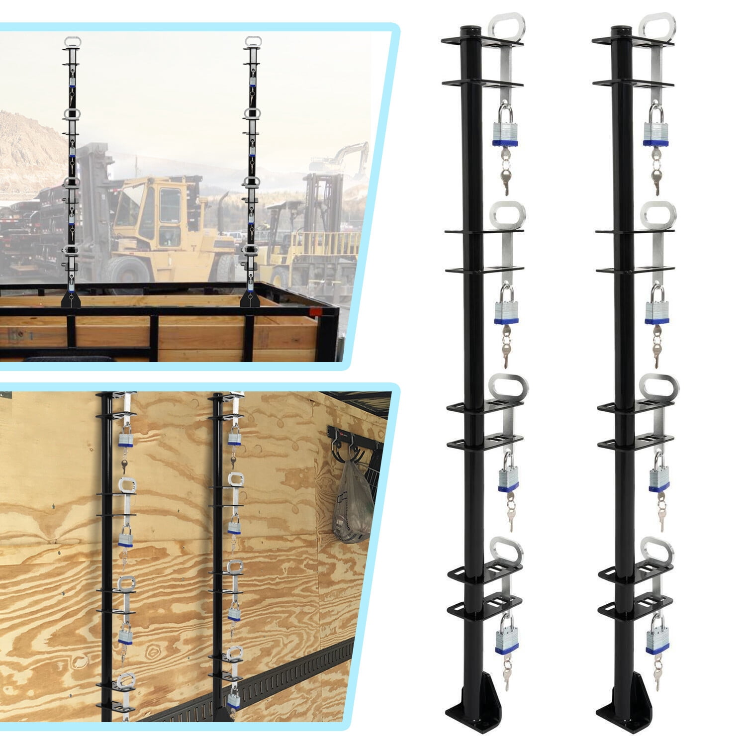 Set of 4-Place Lockable Weeder Trimmer Rack Holders For Enclosed or ...