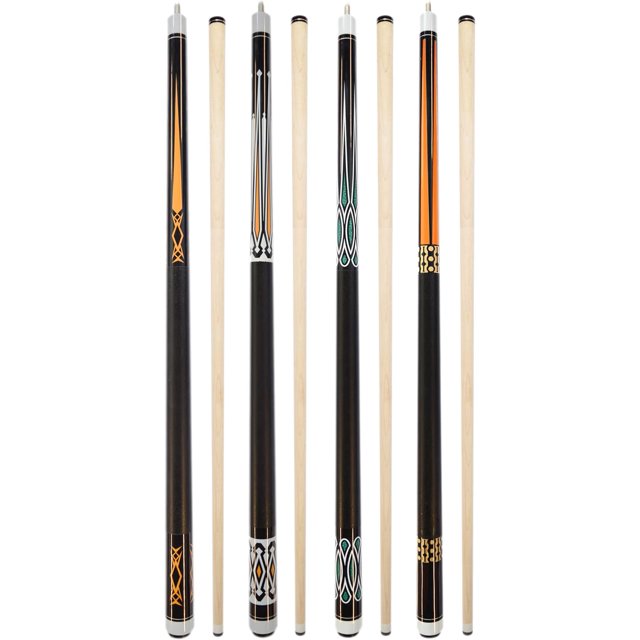 Set of 4 Pool Cues New 58" Billiard House Bar Pool Cue Sticks