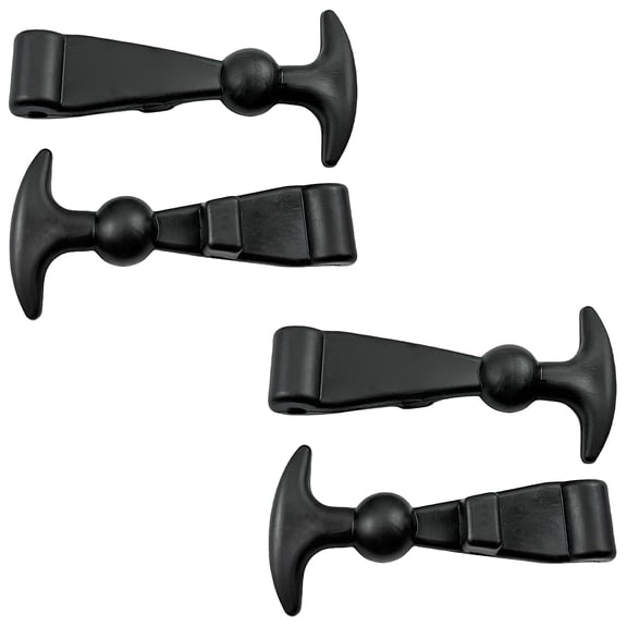 Set of 4 Practicla Elastic Engine Covers Clamps T Shape Grip Automotive Toolbox Organizers Accessories Daily Use