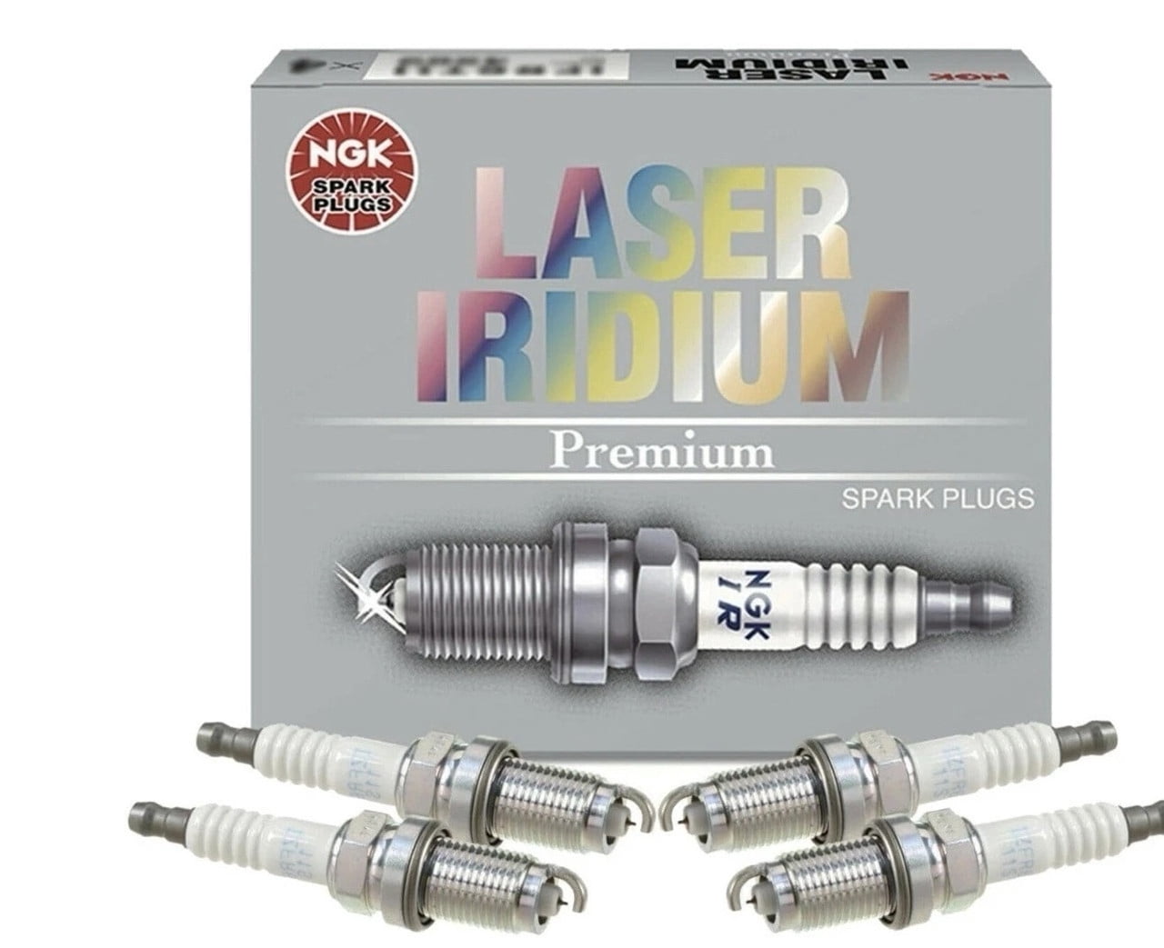 Set of 4 Pre-Gapped Spark Plugs NGK Laser Iridium Resistor SILZKFR8H7S / 92725