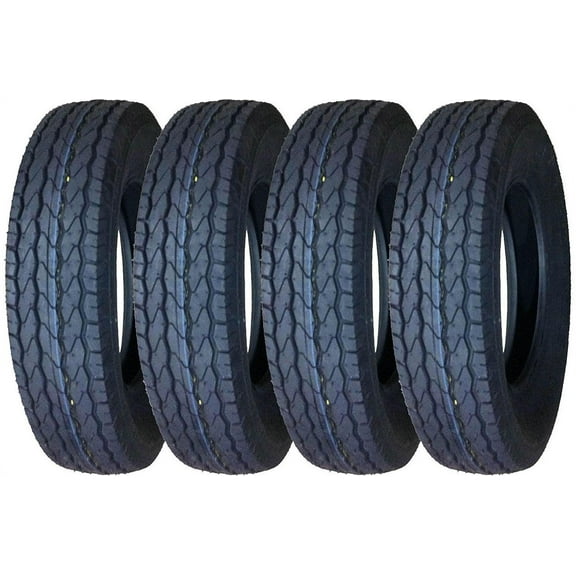 Set of 4 Premium FREE COUNTRY Trailer Tires ST 175/80D13 8PR Load Range D - 11071