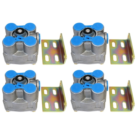 Set of 4 R-12 Brake Relay Valve (Replaces Bendix 102626)