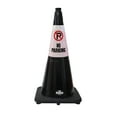 thumbnail image 1 of (Set of 4) RK 28" Black Safety Traffic PVC Cones Black Base with"NO PARKING" Reflective Message Sleeve (4 Cone, 4 Sleeve), 1 of 2