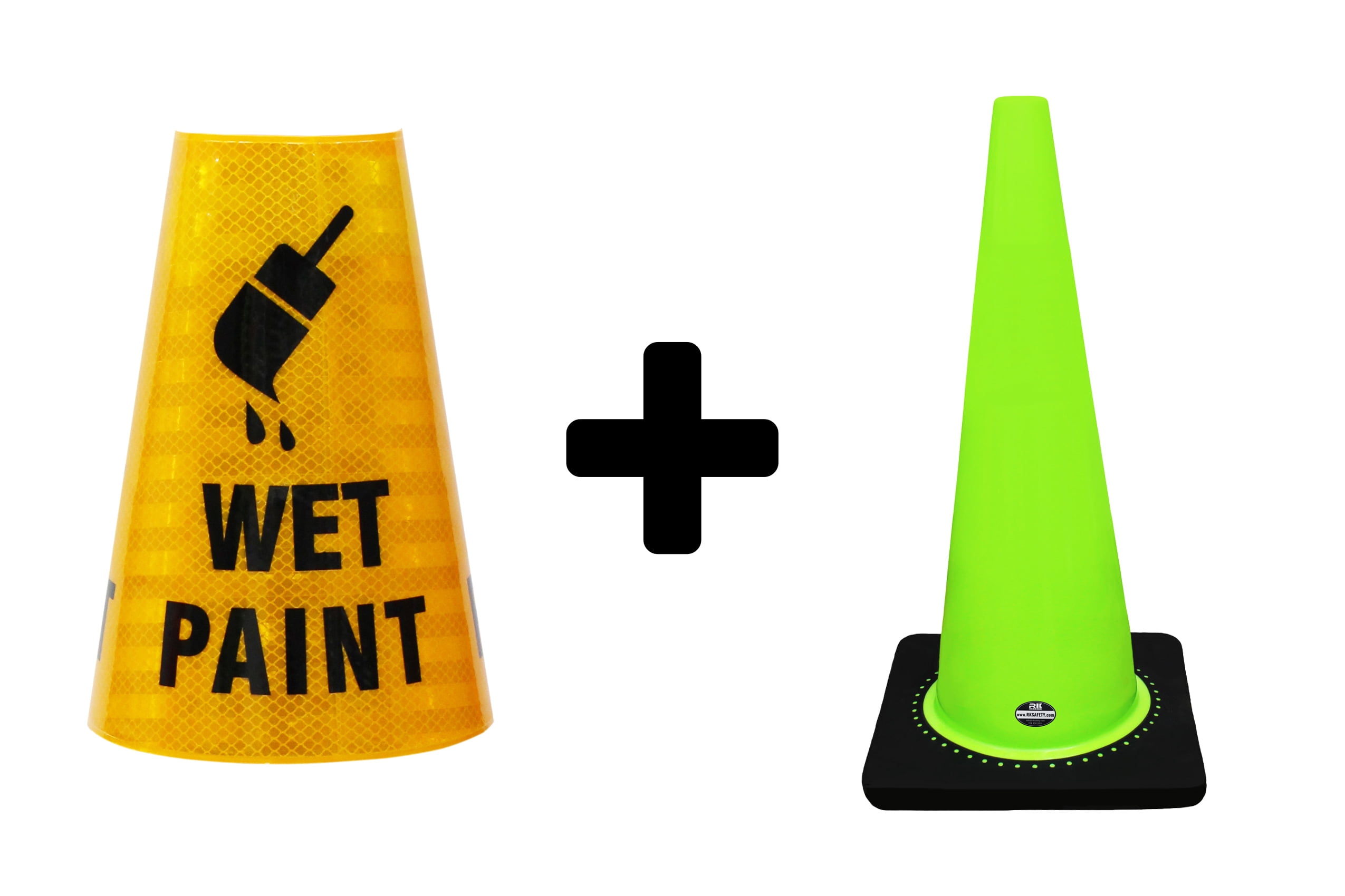 RK Safety 12-Inch PVC Traffic Safety Cone – Orange – Construction Cone – CONE12-OR