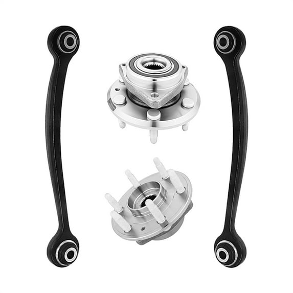 Set of 4 Rear Upper Forward Control Arm-Wheel Hub Bearing Assembly For 2008-2017 Buick Enclave