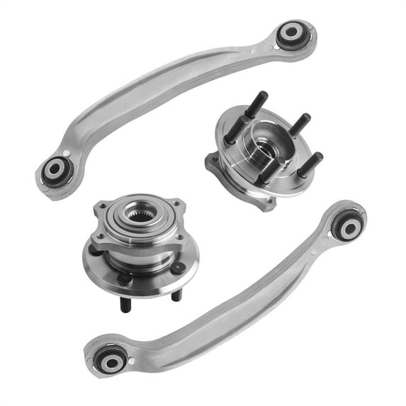 Set of 4 Rear Upper Rearward Control Arm-Wheel Hub Bearing Assembly For 2005-2008 Dodge Magnum