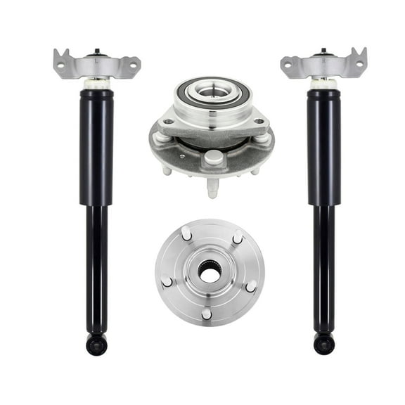 Set of 4 Rear Wheel Hub Bearing Assembly-Suspension Strut Assembly For 2011-2017 Buick Regal