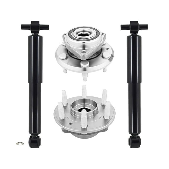 Set of 4 Rear Wheel Hub Bearing-Shock Absorber For 2009-2017 Chevrolet Traverse