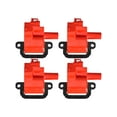 thumbnail image 1 of Set of 4 Red Color Ignition Coils Compatible with 2001 2002 GMC Pickup C3500 8.1L V8 Replacement for UF192 C1144, 1 of 4
