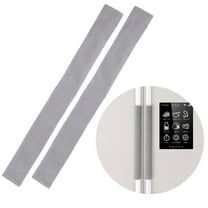 Set of 4 Refrigerator Door Handle Covers for Kitchen, Fridge Door and Appliance Protection, Grey