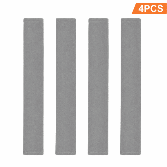 Set of 4 Refrigerator Door Handle Covers for Kitchen, Fridge Door Decor, Gray