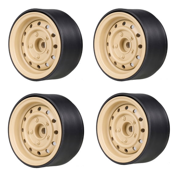 Set of 4 Remote Control Wheel Metal Wheel Rims Tool for 1/10 Model Supplies for Toy Car Collectors for SCX10