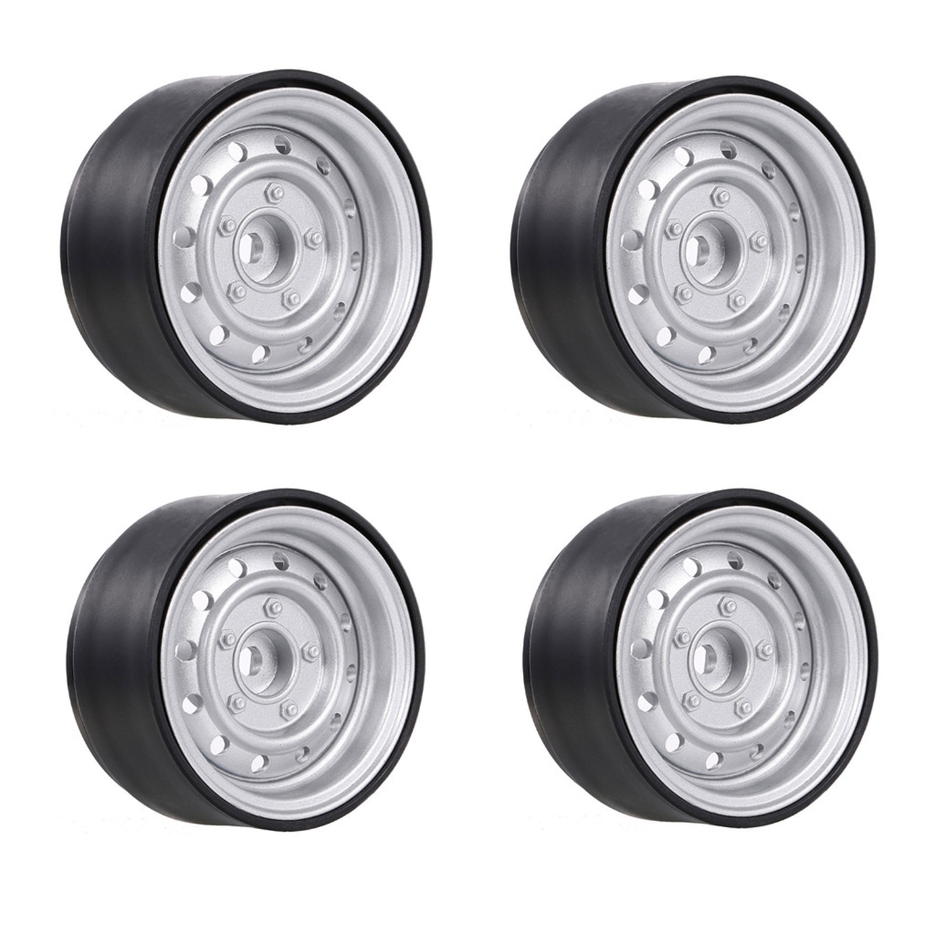 Toy Wheel Rims Set of 4 Remote Control Wheel Metal Wheel Rims Tool for 1/10 Model ...