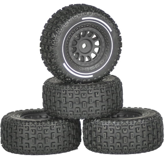 Set of 4 Remote Control Wheel Tires for 1/14 Crawlers Rubber Tire Accessories
