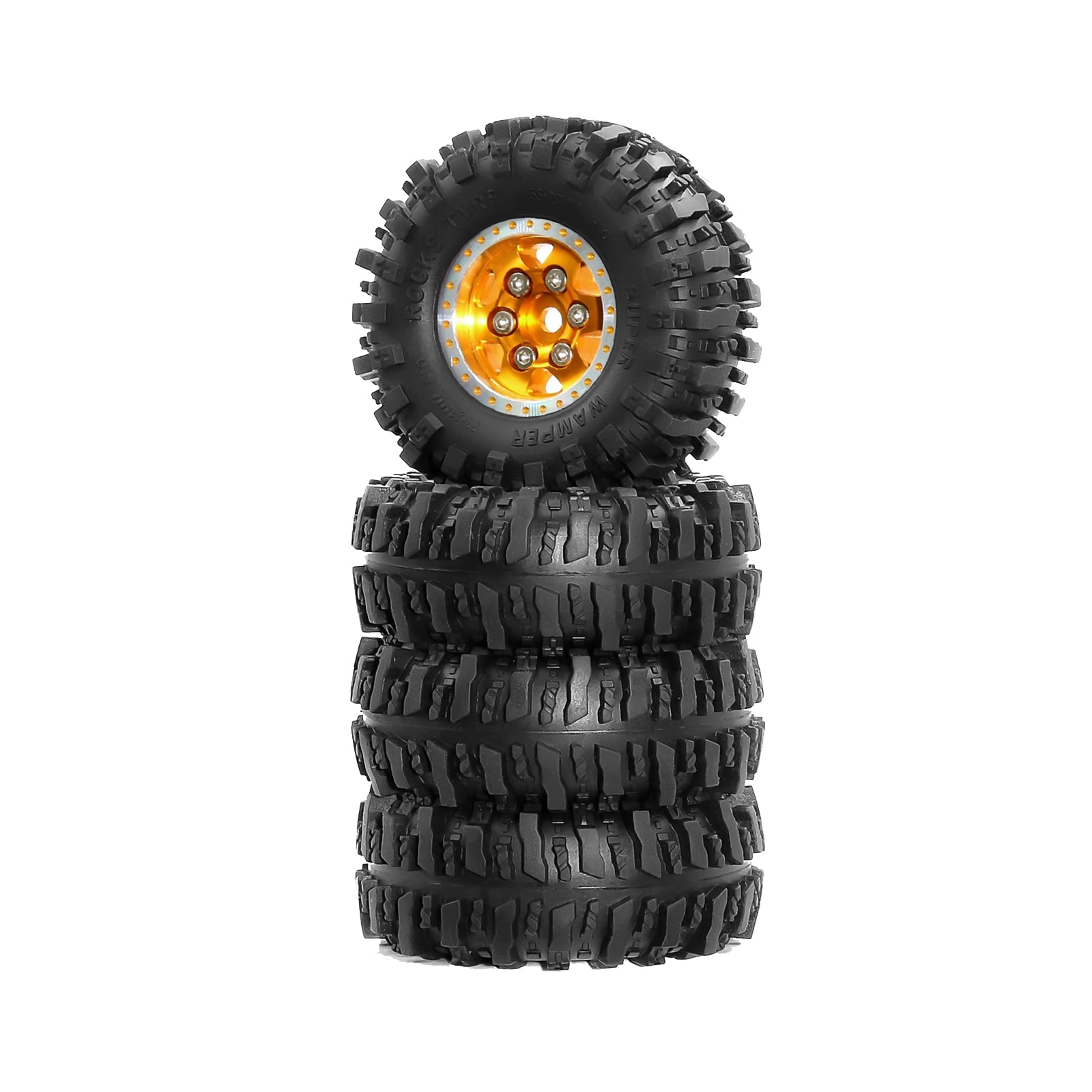 Set of 4 Remote Control Wheel Tires for Crawlers Car Model Rubber Wheel ...