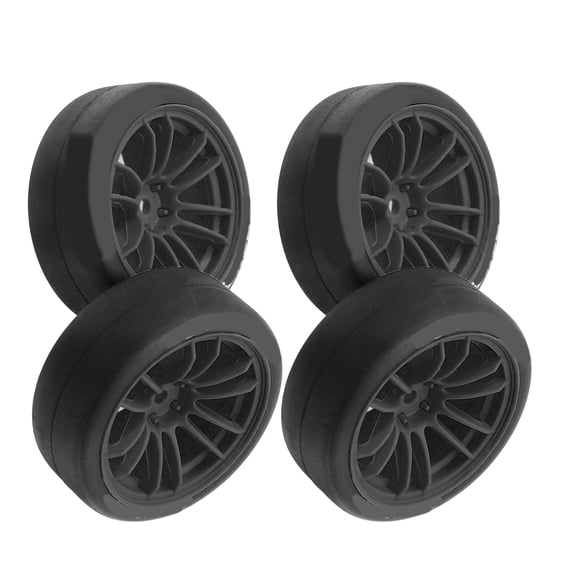 Set of 4 Remote Control Wheel Tires for Crawlers Car Model Rubber Wheel Tires for Remote Control Accessories