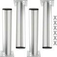 Set of 4 Replacement Furniture Legs Metal Table Legs Adjustable Height