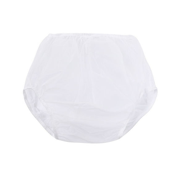 Set of 4 Reusable Diaper Covers for Seniors Soft Leakproof Design Plastic Pants Adult Washable Incontinences Underwear