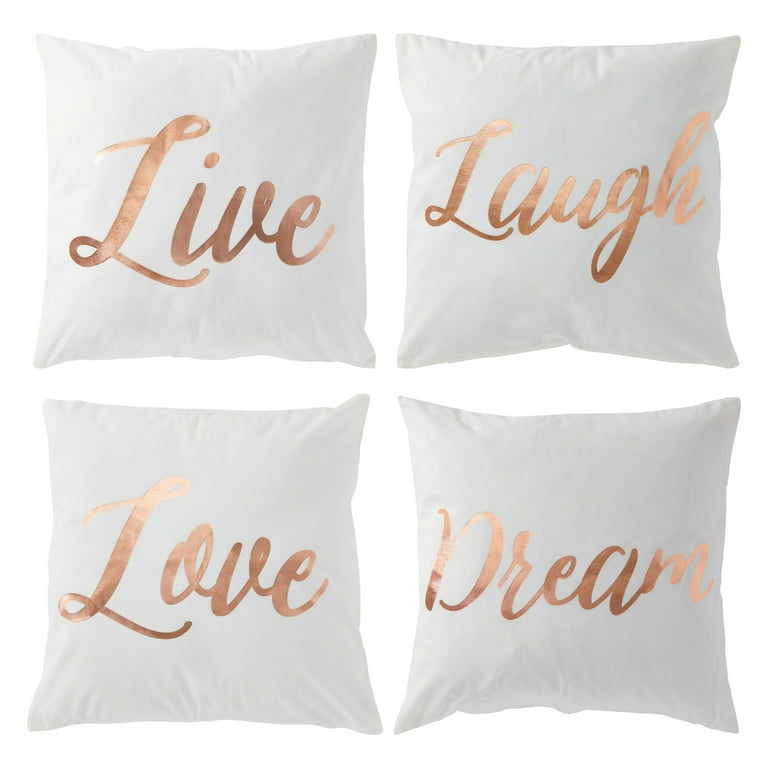 Live Laugh Love Decorative Throw Pillow Cover Live Laugh Love Decorative Throw Pillow Cover