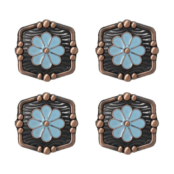 Set of 4 Screw Back Conchos Western Saddle 1-1/4" Co606