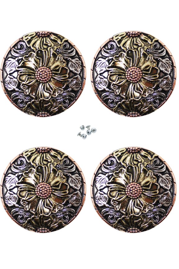 Set of 4 Screw Back Conchos Western Saddle Co617