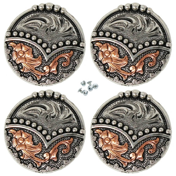 Set of 4 Screw Back Conchos Western Saddle Co618