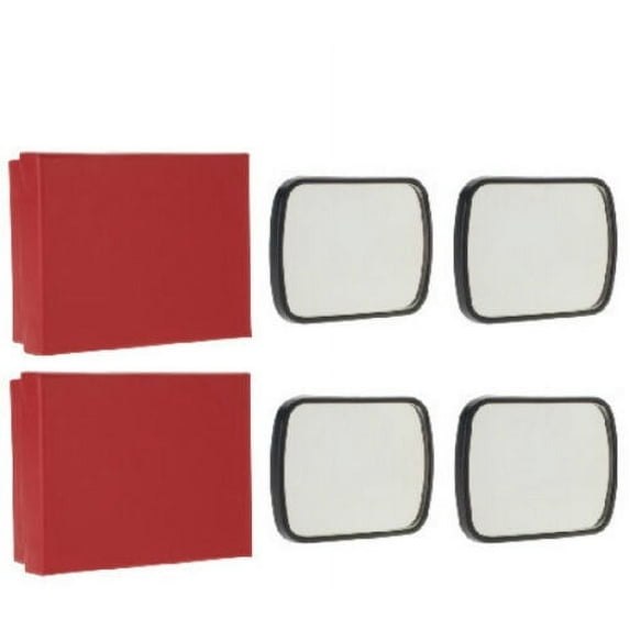 Set of 4 SecureAuto Deluxe Auto Blind Spot Side Mirrors in Gift Boxes