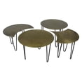 thumbnail image 1 of Set of 4 - Sheridan Hudson Cast Iron Cocktail Tables in Gold, 1 of 1