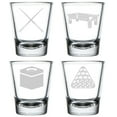 thumbnail image 1 of Set of 4 Shot Glasses 1.75oz Shot Glass Gift Billards Pool Equipment Collection, 1 of 1