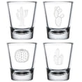thumbnail image 1 of Set of 4 Shot Glasses 1.75oz Shot Glass Gift Cactus Collection, 1 of 1