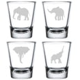 thumbnail image 1 of Set of 4 Shot Glasses 1.75oz Shot Glass Gift Elephant Collection, 1 of 1