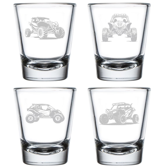 Set of 4 Shot Glasses 1.75oz Shot Glass Gift UTV Collection