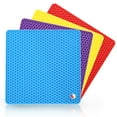 thumbnail image 1 of Set of 4 Silicone Heat Resistant Table Mat,Kitchen Silicone Heat Resistant Table Mat Non-slip Pot Pan Holder Pad Cushion, Multi-color, 1 of 5