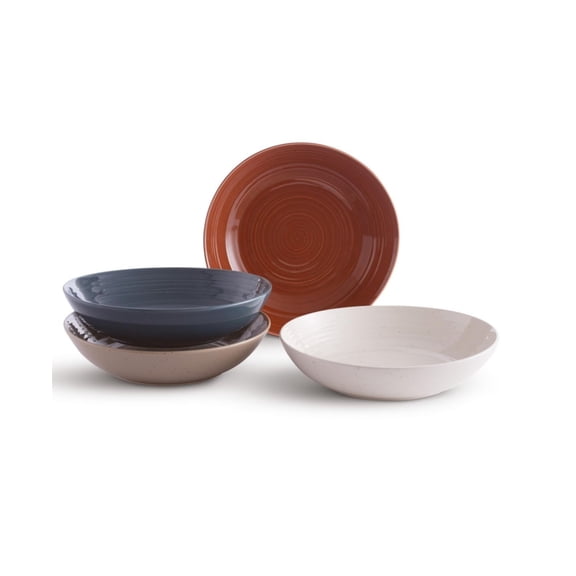 Set of 4 Siterra Painters Palette Mixed Dinner Bowls