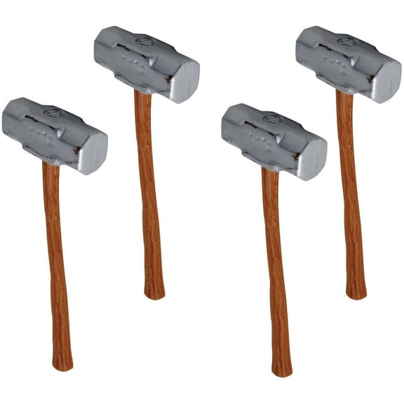 Set of 4 Sledgehammers for WWE & AEW Wrestling Action Figures