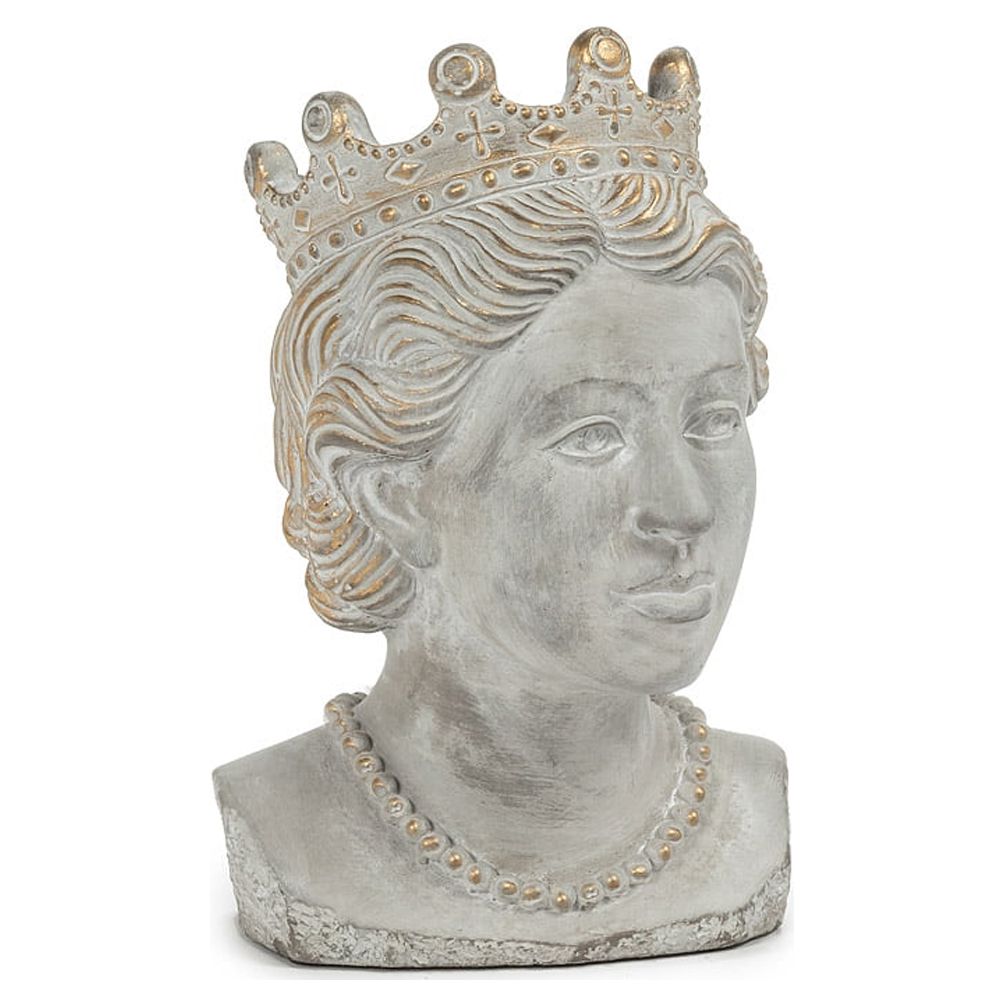 Set of 4 Small Queen Head Planter