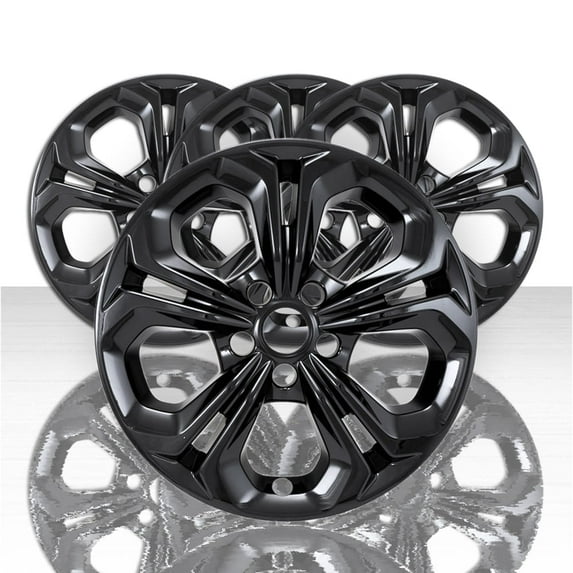 Set of 4 Snap-On Gloss Black 17" Wheel Skins for 2023-2025 Honda Accord EX-L/LX