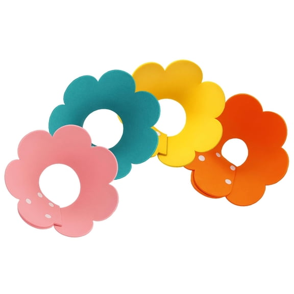Set of 4 Soft Elizabethan Neckwear for Pet Kittens Wounds Safe Adjustable