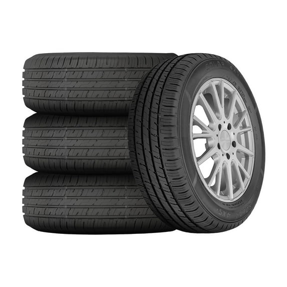 Set of 4 Solar 4XS + 185/70R14 88T Tires Fits: 2003-05 Honda Civic Hybrid, 2001-02 Honda Civic HX