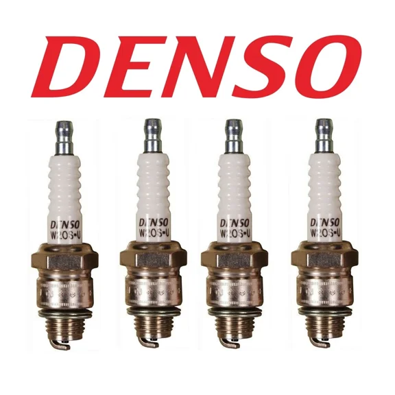 Set of 4 Spark Plugs Denso For Chevy C10 Pickup GMC Sprint Jeep Dispatcher L4 V8